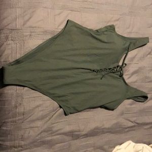 NWT!! Olive Green One Piece Swimsuit.